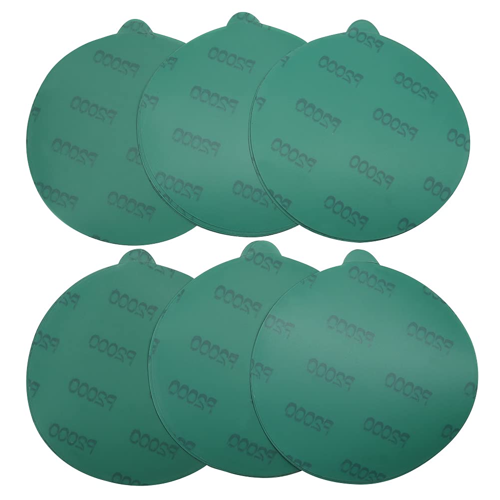 MAXMAN 6 inch PSA Sanding Discs Self Adhesive,35PCS 2000 grit Sandpaper Wet Dry Green Film Backed Random Orbital Sander Paper for Wood,Metal Sanding and Automotive Polishing 2000Grit - NewNest Australia