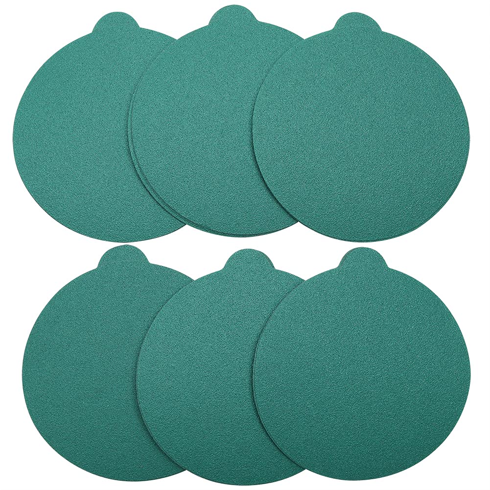 MAXMAN 6 inch PSA Sanding Discs Self Adhesive,35PCS 80 grit Sandpaper Wet Dry Green Film Backed Random Orbital Sander Paper for Wood,Metal Sanding and Automotive Polishing 80Grit - NewNest Australia