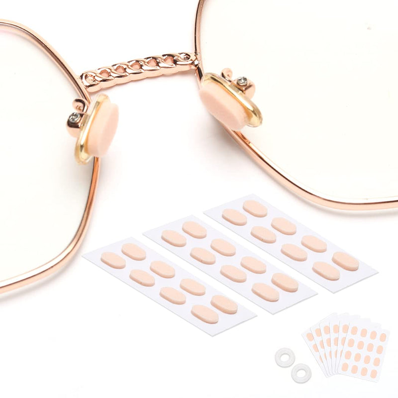 48 Pairs Soft Foam Nose Pads, Self Adhesive Nose Pads Anti-Slip Nosepads for Eyeglasses Sunglasses Reading Glasses, Comfortable and Protect The Makeup (Nude Color) 48 Pairs Oval Nude Color - NewNest Australia