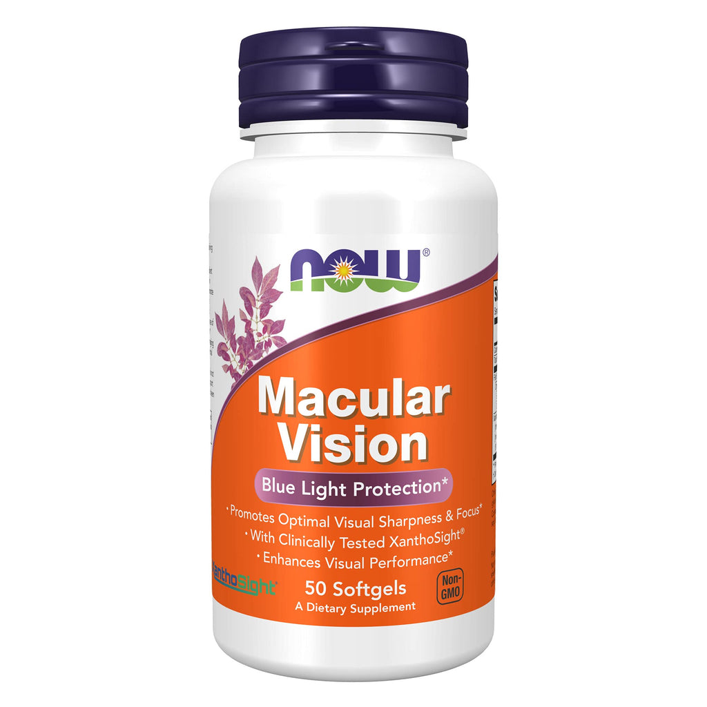 NOW Supplements, Macular Vision Softgel, Eye Health, Eye Support, 50 Softgels - NewNest Australia