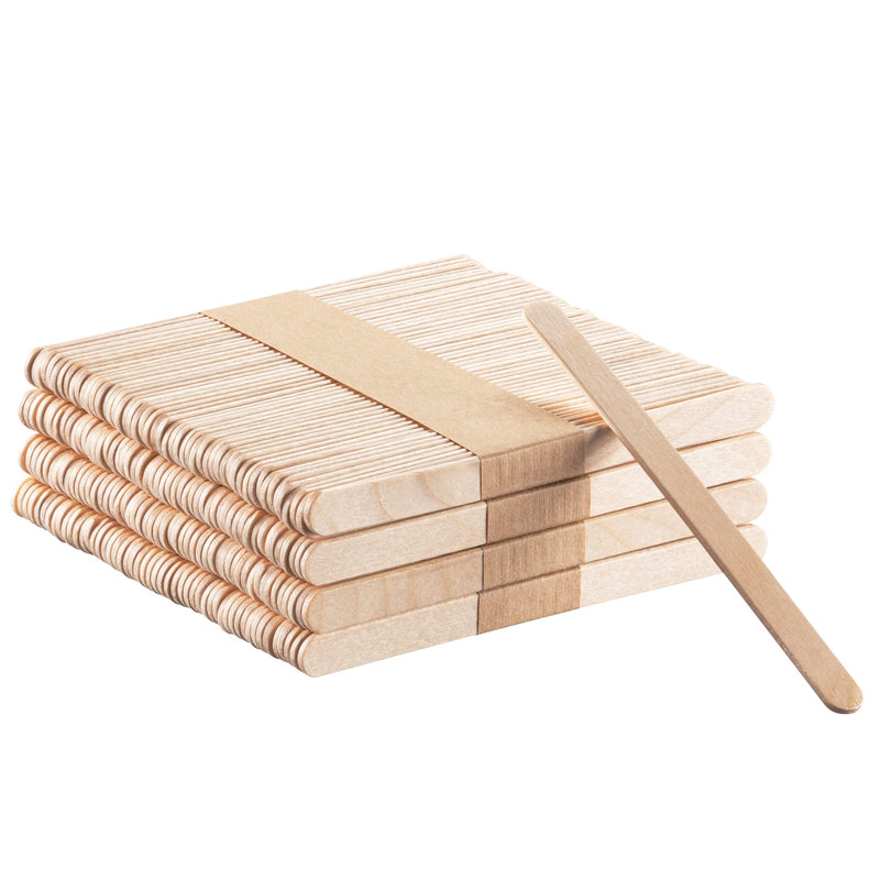 [200 Count] 4.5 Inch Wooden Multi-Purpose Popsicle Sticks for Crafts, ICES, & Ice Cream - NewNest Australia