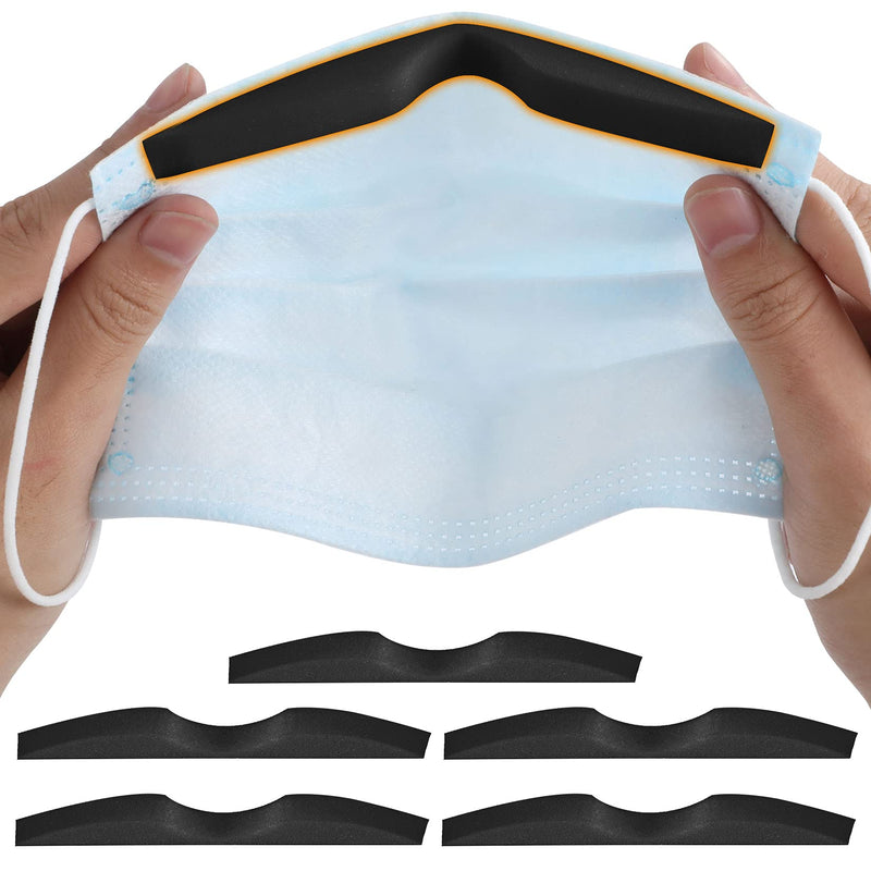 Sponge Anti-Fog Nose Bridge Pads Seal Nose Cushion Memory Foam Nose Pads Self-Adhesive Protection Strip Nose Pad for Mask 50 PCS Black - NewNest Australia
