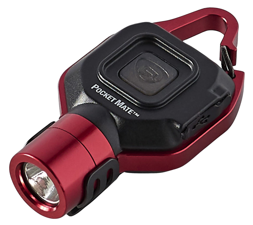 Streamlight 73301 325 Lumen Pocket Mate Keychain/Clip-on USB Rechargeable Flashlight, Red - NewNest Australia