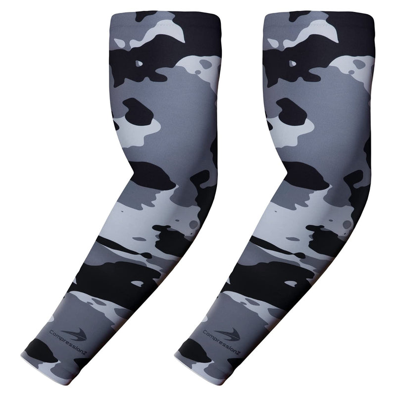CompressionZ Compression Arm Sleeves for Men & Women UV Protection Elbow Sleeve Camo Large - NewNest Australia
