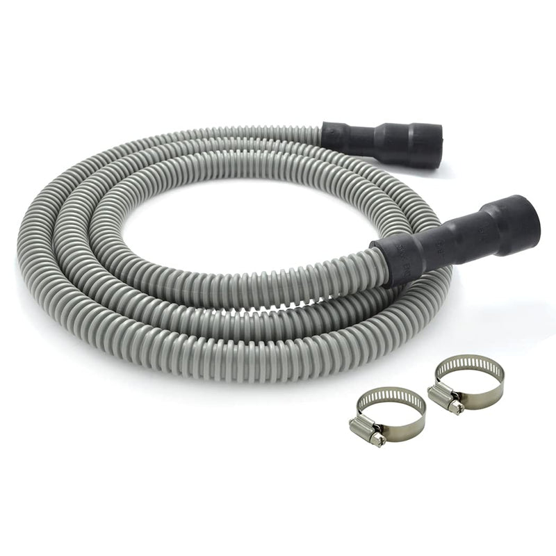 Universal Dishwasher Drain Hose - 6 Ft Discharge Hose - Corrugated and Flexible Dishwasher Hose Drain Replacement with Clamp - NewNest Australia