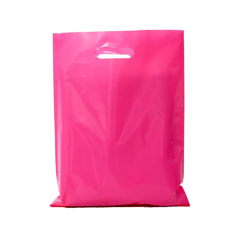Small Merchandise Bag for Small Business Plastic Shopping Bag for Retail Plastic Die Cut with Handle from ysmile 100 ct 5.9"x7.8" Extra Thick 2.5 Mil - Rose/Pink 5.9"x7.8" - NewNest Australia