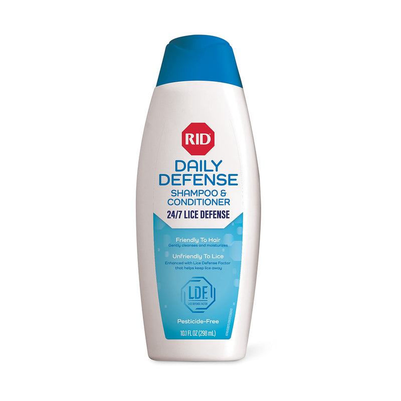 RID Daily Defense Lice Shampoo & Conditioner, Used Daily Provides 24/7 Defense Against Head Lice, 100% Effective, 10.1 Ounce - NewNest Australia
