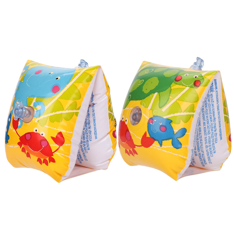Inflatable Swim Arm Bands Armband for Kids Cute Children Swimming Floatation Sleeves Water Rings Rollup Floats Tube Armlets Swim Floater Sleeves Swimming Arm Floaties Learning Swim Training Aids fish - NewNest Australia