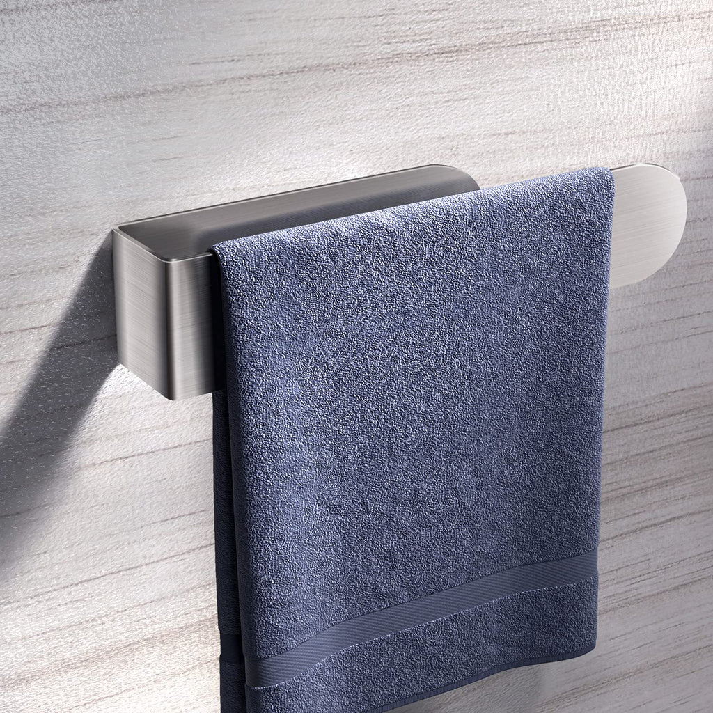 HUFEEOH Hand Towel Holder - Hand Towel Bar - Self Adhesive Bathroom Towel Bar Stick on Wall - SUS 304 Stainless Steel Brushed - Silver - NewNest Australia