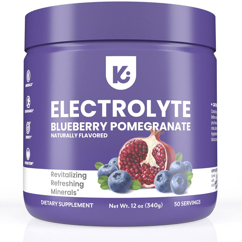 KEPPI Keto Electrolytes Powder - 50 Servings | No Sugar or Carbs | Advanced Hydration Blueberry Pomegranate Electrolyte Supplement. Boost Energy Without Sugar. Keto Electrolytes Powder. 50 Serves - NewNest Australia