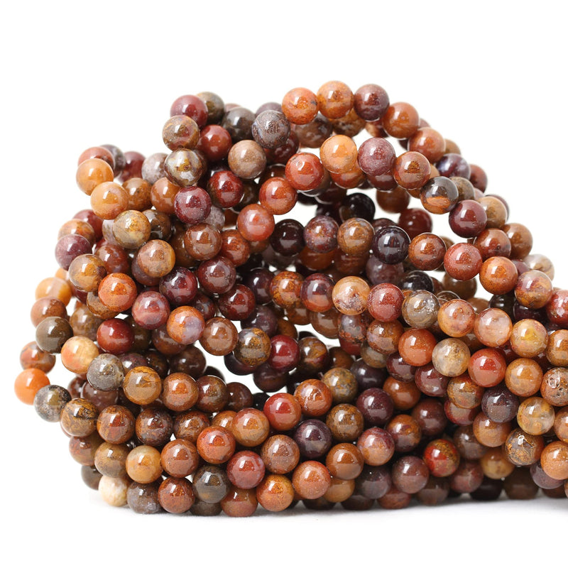 CHEAVIAN 60PCS 6mm Natural Aqua Nueva Agate Round Loose Beads DIY Bracelet Necklace Materials 1 Strand 15" - NewNest Australia