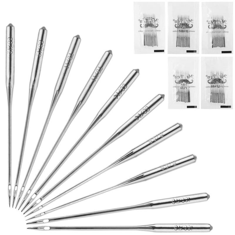 Mr. Pen- Sewing Machine Needles, 50 Pack, Universal Sewing Machine Needles for Singer, Brother, Janome, Varmax, Assorted Sizes 65/9, 75/11, 80/12, 90/14, 100/16, Needles for Sewing Machine - NewNest Australia