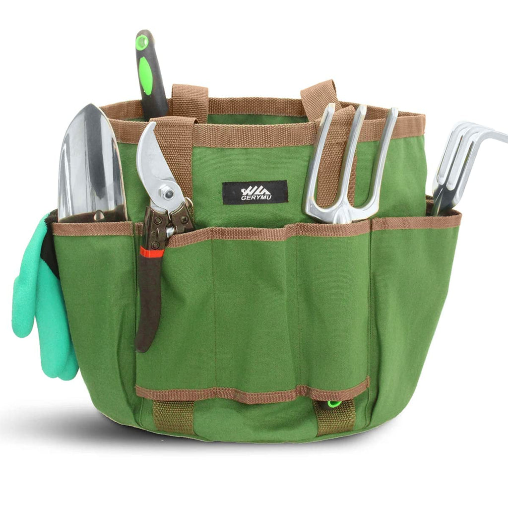 Garden Tool Bucket Bag - Gardening Organizer Tote for Women with Pockets, Personalized Great Sturdy Canvas Tool Storage Set for Gardener (Bag Only/No Tools) Army green - NewNest Australia