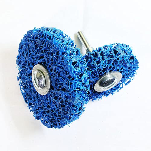 2PCS - 4" Strip & Clean Discs with 1/4" Shaft (Blue) 4"x1/4", MAX RPM 4,500 - NewNest Australia