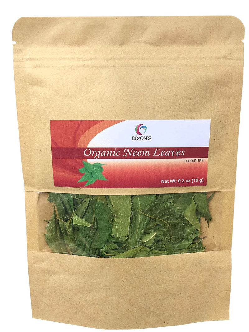 Organic whole air dried neem leaves 0.3 oz ( 10 g ) - NewNest Australia