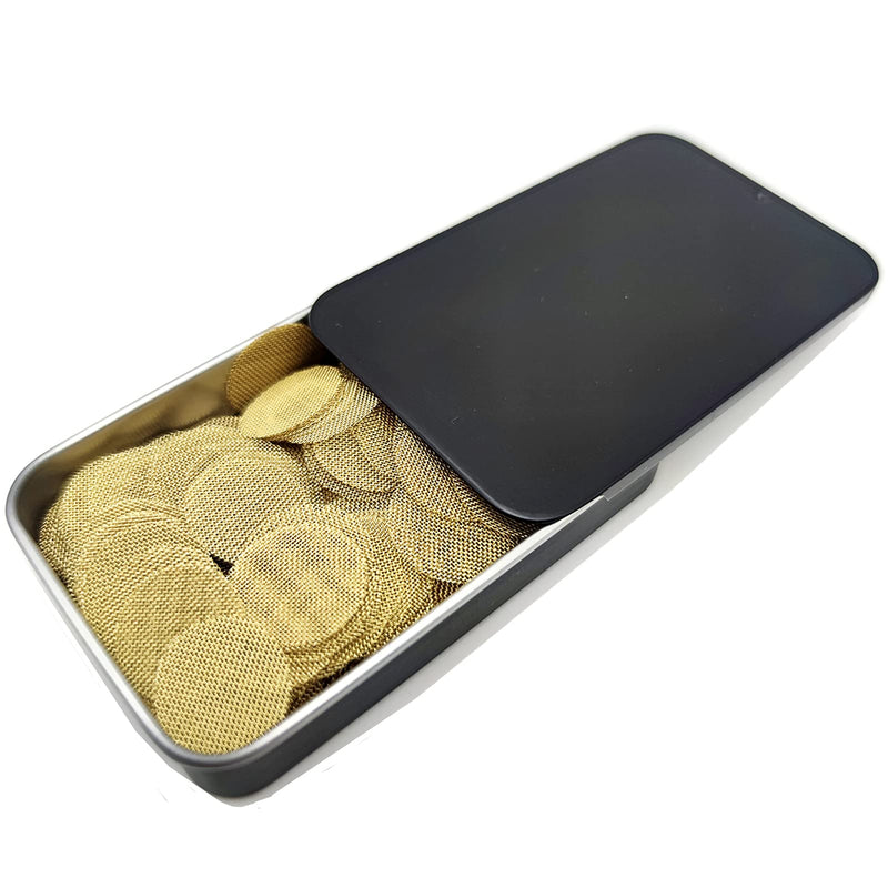 IKKKC 200 PCS 1/2 Pipe Screens, Brass Pipe Screen Filters 0.5 inch Metal Screens with Black Storage Box - NewNest Australia