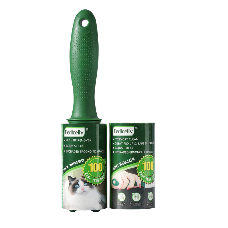 Lint Rollers Pet Hair Extra Sticky Furniture,Cat Dog Hair Remover Laundry Clothes Carpet,Total 200 Sheets Lint Remover Brush for Couch 1 Roller,200 Sheets - NewNest Australia