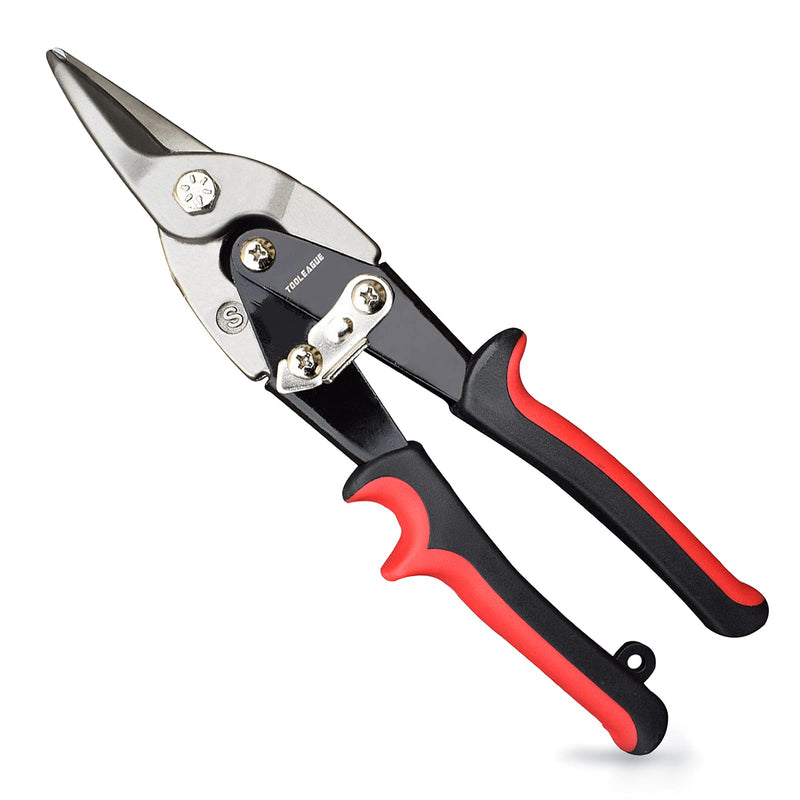 TOOLEAGUE Aviation Tin Snips for Cutting Metal Sheet Tin Cutting Shears with Forged Blade, Heavy Duty Metal Cutter Straight Cut 10 inches Metal Shears 1 Straight,10 inches - NewNest Australia