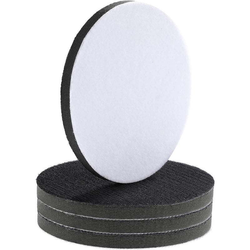 4 Pieces 6 Inch Hook and Loop Soft Foams Buffering Pad Sponge Cushion Buffer Backing Pad 150 mm Soft Density Interface Pads Hook and Loop for 6 Inch Sanding Pad - NewNest Australia