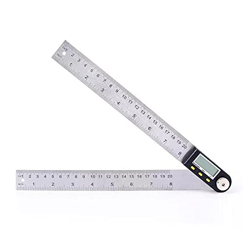 Digital Angle Finder Ruler,Delgada 200mm Digital Protractor Stainless Steel Angle Ruler worked for Woodworking, Construction (Battery Included) 200mm Angle Ruler - NewNest Australia
