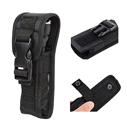 Pack of 2 Holsters Flashlight Buckle Pouch Holster Stretch Nylon Handheld LED Flashlight Belt Carry Case Duty Holder - NewNest Australia