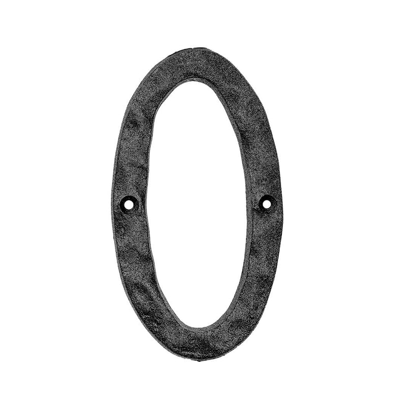House Address Numbers Black Metal 5.5 Inch Home Number US Based Company (Number 0) - NewNest Australia