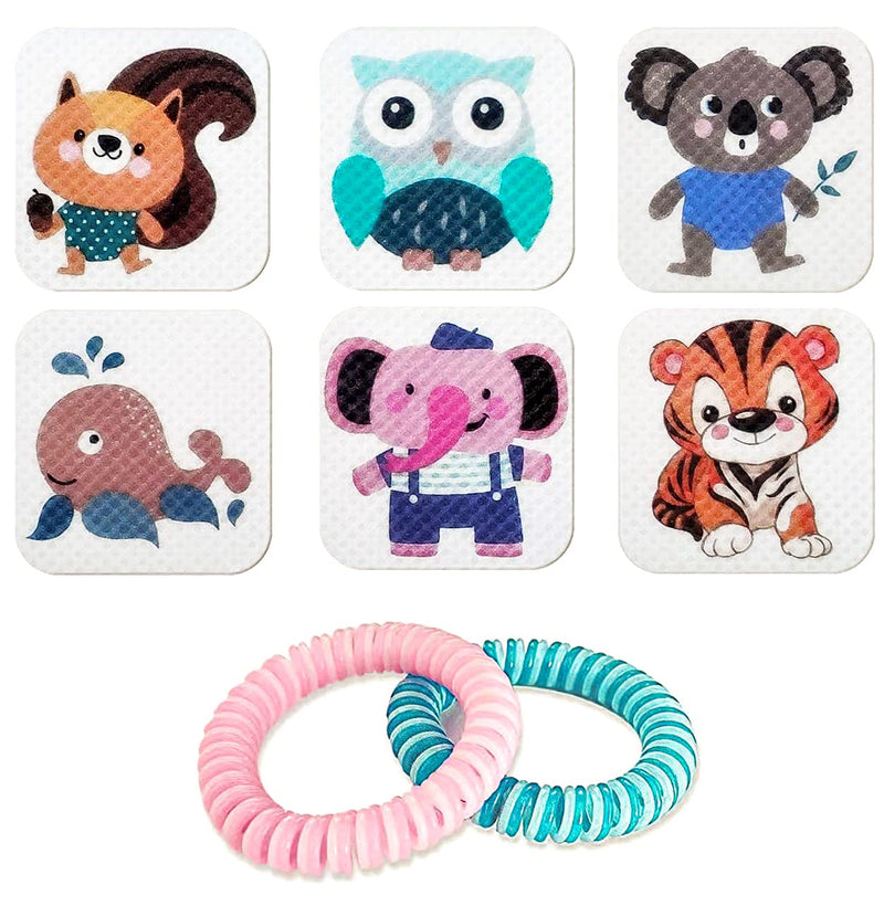 BuggyBands 120 Pack Mosquito Patches Stickers for Adult Kids, Resealable Stickers with 2Pack Mosquito Bracelet, Mosquito Patches for Kids, Mosquito Patches Stickers for Outdoor Camping & Travel - NewNest Australia