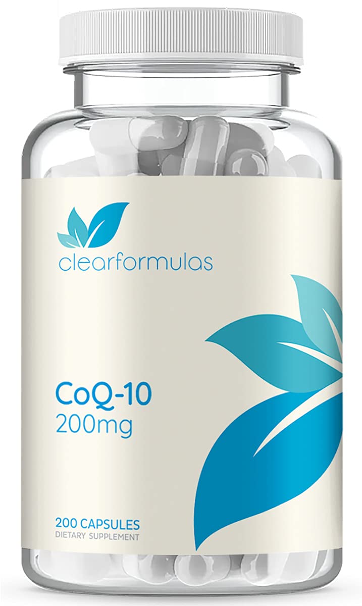 Clear Formulas Pure CoQ10 200mg 200 Capsules Supports Heart Health & Helps Maintain Healthy Blood Pressure - NewNest Australia