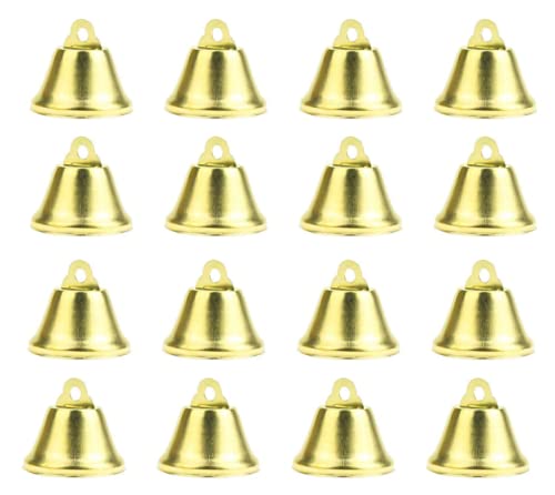 HLLMX 16 PCS Gold Liberty Jingle Bells 38mm/1.5inch Shiny Bells Liberty Bells for Craft Making Wind Chimes and Animal Collar - NewNest Australia