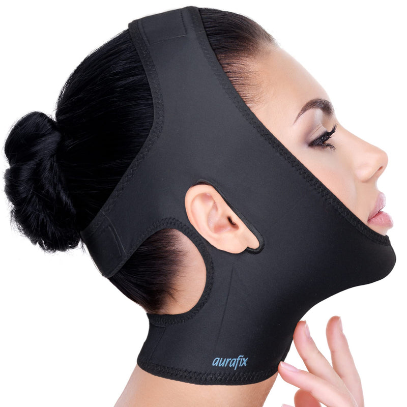 Neck Chin Compression Garment Strap Bandage, Face Slimmer, Double Chin Wrap (M) - NewNest Australia