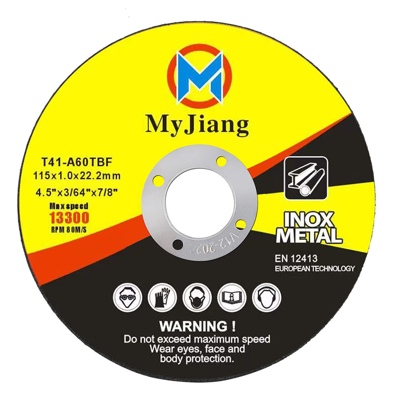 12 Pack MyJiang Stainless Steel Cut Off Wheels, 4-1/2-Inch Thin Metal Cutting Discs, Power Angle Grinder Cutting Wheels, Cutoff Wheels, Cutoff Discs, Cut off Discs 12 - NewNest Australia