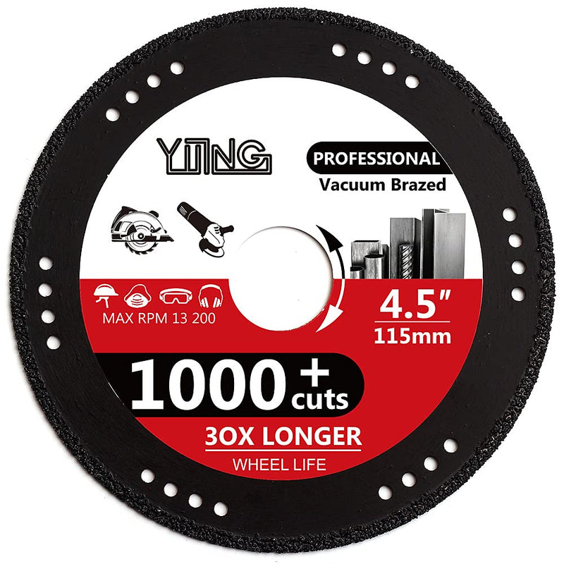 YIJING 4.5" Metal Cutting Diamond Blade Cut Off Wheel for Rebar Sheet Metal Angle Iron Stone 4.5inch-1 - NewNest Australia