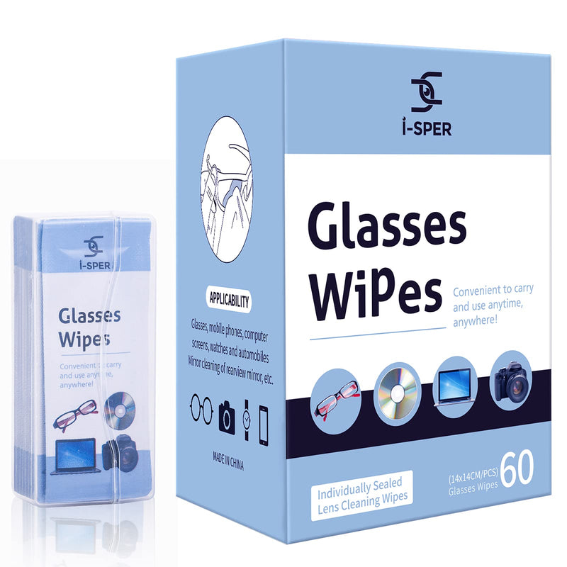 Lens Cleaning Wipes Glasses Wipes 70 Count Pre-Moistened Quick Dry Individual Wrapped with a Carrying Box Suitable for All Types Glasses and Electronics Screen - NewNest Australia