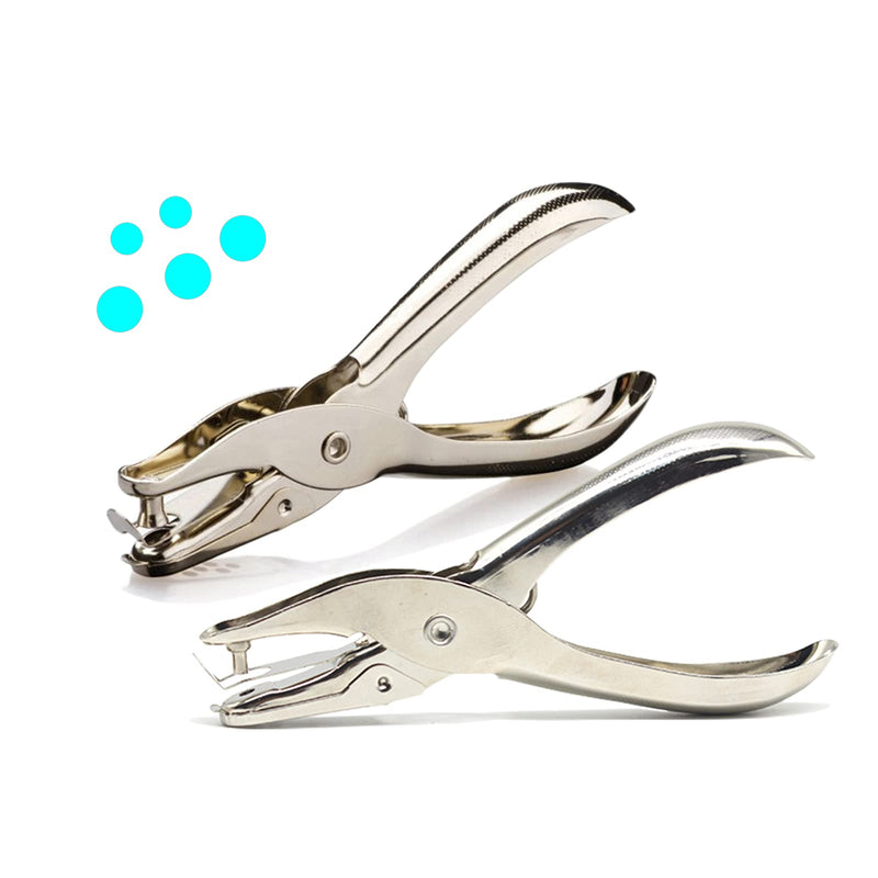1/4 and 1/8 Inch Small Single Hole Punch, 2 Pack Handheld Circle Shaped Hole Puncher with 8 Sheet Capacity for DIY Craft Paper, Tag & Ticket, Perfect for Home Office School Supplies 1/4 and 1/8 - NewNest Australia