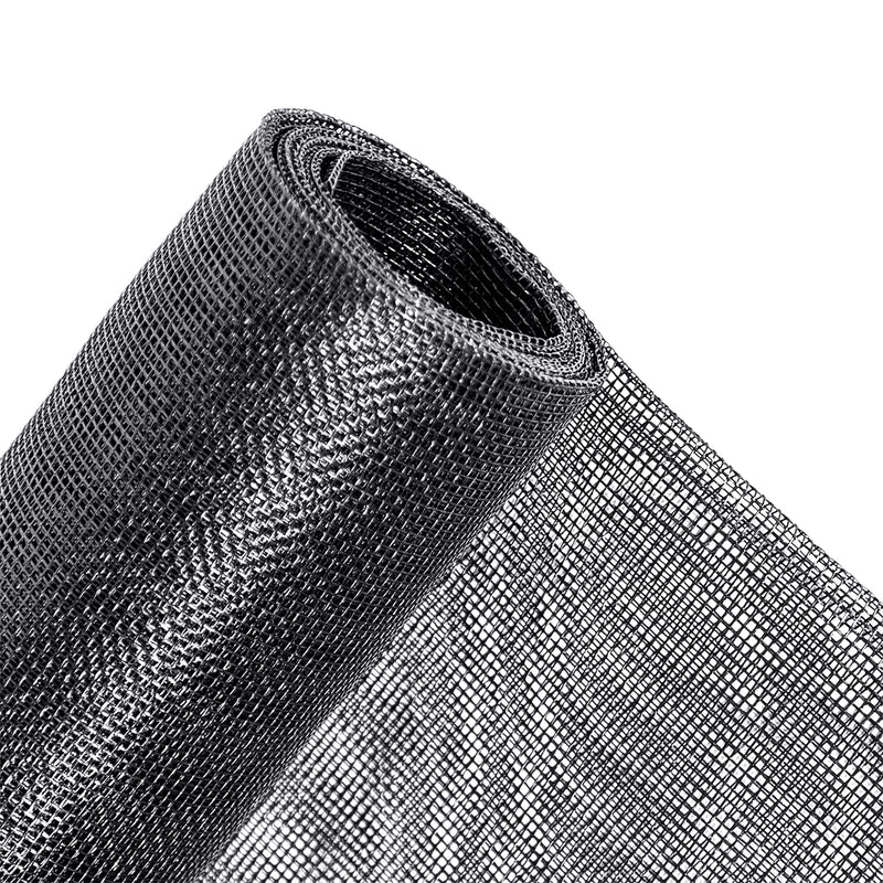 MAGZO Window Screen Replacement, 36"W x 90"L x 1/64"T Durable Fiberglass UV Protection Adjustable Screen for Windows&Doors, Folded DIY Window Mesh, Screen Door Replacement Mesh (Black) 1/64"T x 36"W x 90"L Black - NewNest Australia