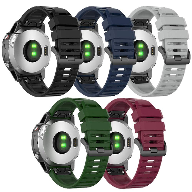 Band for Garmin Approach S60 S62, Quick Fit Band Replacement for Garmin Approach S60/Approach S62/Quatix 5/Quatix 6 (No Tracker, Replacement Bands Only) 5PCS Bands-Boy - NewNest Australia