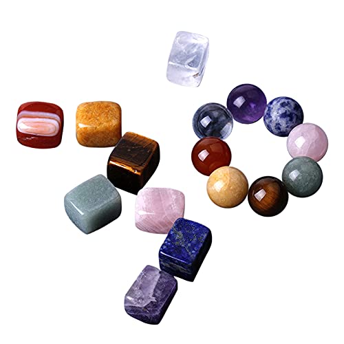 7 Chakra Stones Set 8pcs/1set Meditation Stones Religious Yoga Spiritual Power Healing Energy Stone Prayer Spiritual Idea Crystal (W4590-Square) W4590-square - NewNest Australia