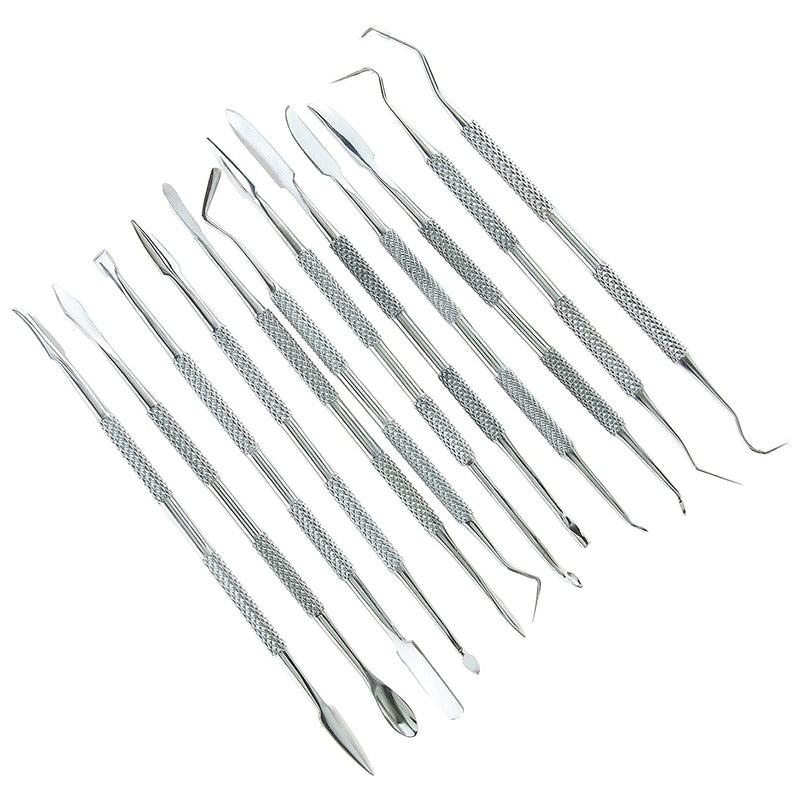 Lincoln Supplies Lincoln Supplies Stainless Steel Wax Carvers Set, Polymer Pottery Clay Spatula Carving Tool for Modeling, Sculpting and Shaping, Set of 12 - NewNest Australia