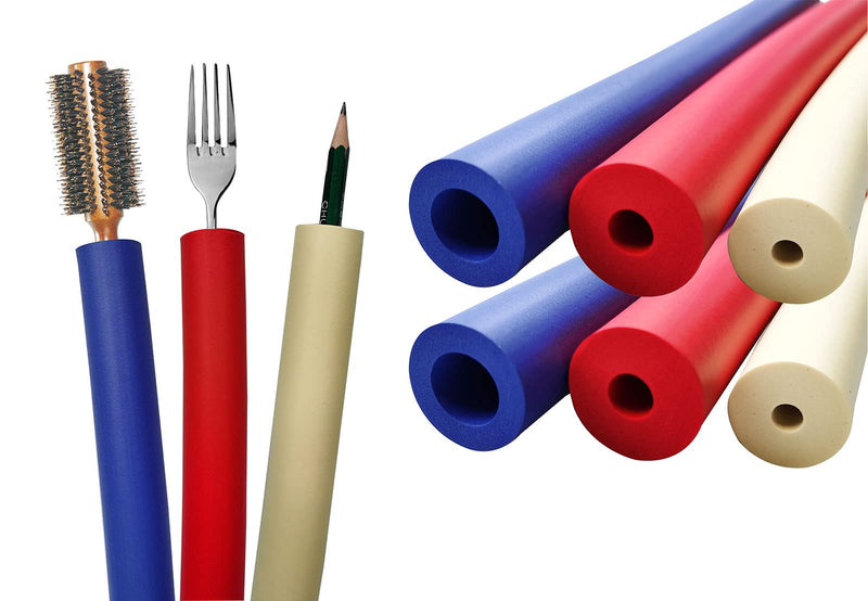 Foam Grip Tubing(6 Pack) - Ideal Grip Aid for Utensil - Cutlery Padding Grip Handle for Disabled and Elderly - NewNest Australia