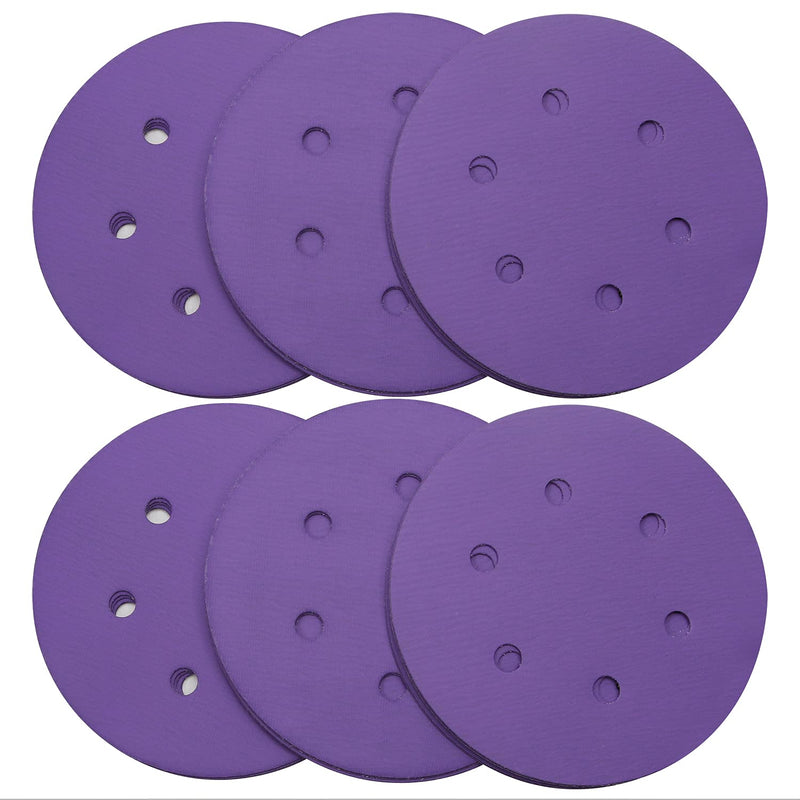 6" 6 hole Sanding Disc,30 PCS Wet/Dry Hook & Loop 600 Grit Sand Paper Professional Aluminium Oxide and Ceramic Abrasives Flocking Sandpaper,Sanders Accessories for Car Woodworking Finishing Polishing - NewNest Australia