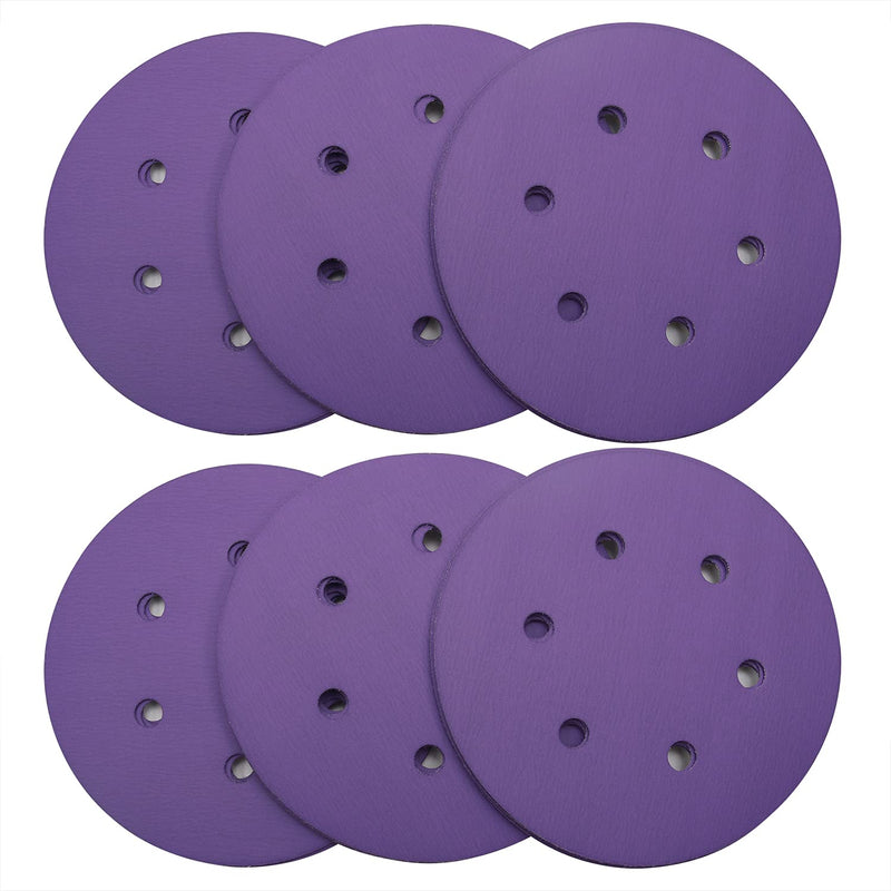 6" 6 hole Sanding Disc,30 PCS Wet/Dry Hook & Loop 800 Grit Sand Paper Professional Aluminium Oxide and Ceramic Abrasives Flocking Sandpaper,Sanders Accessories for Car Woodworking Finishing Polishing - NewNest Australia