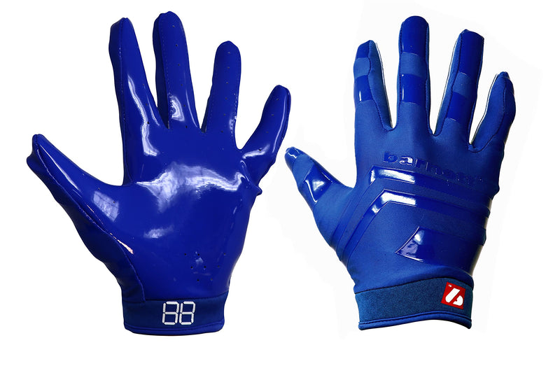 FRG-03 Blue Pro Receiver American Football Gloves, RE, DB, RB Medium - NewNest Australia