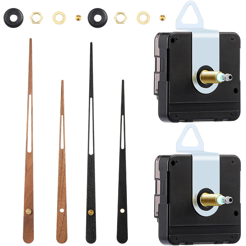 2 Pieces High Torque Clock Movement Mechanism with 16 Inch Clock Long Spade Wooden Clock Hands Replacement Kit Mechanism for DIY Wall Clock Repair Parts Replacement Fit for 16 Inch Clock - NewNest Australia