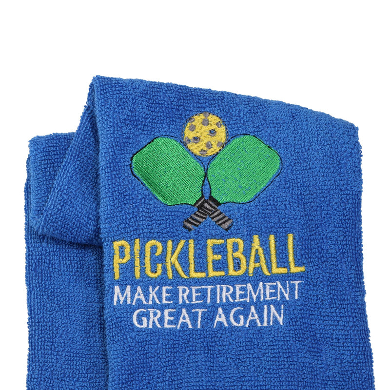 LEVLO Pickleball Sports Lovers Gift Pickleball Make Retirement Great Again Cotton Towels for Pickleball Lovers Gifts - NewNest Australia
