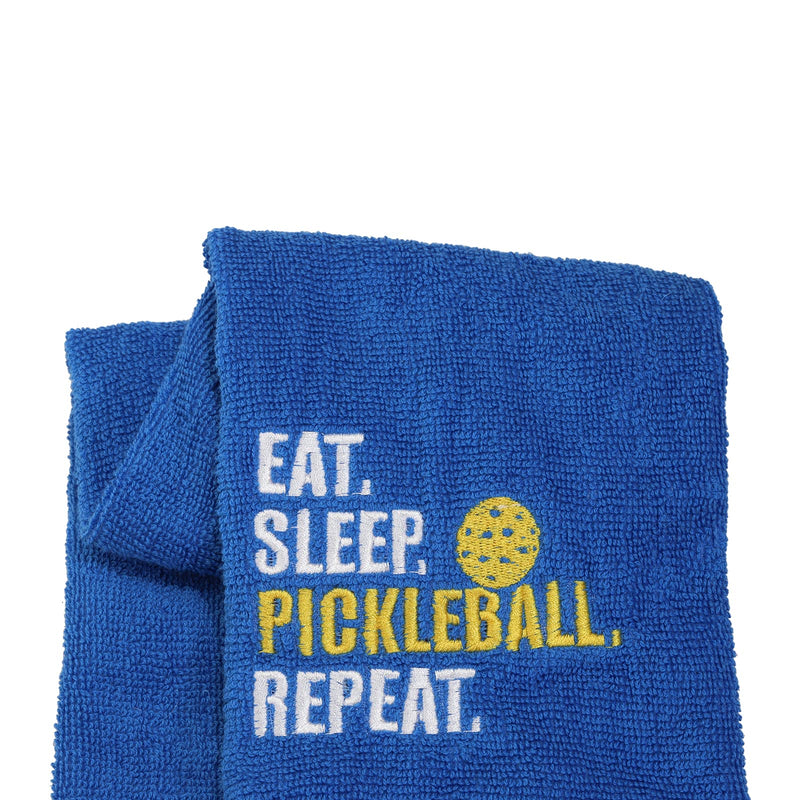 LEVLO Pickleball Sports Lovers Gift Eat Sleep Pickleball Repeat Cotton Towels for Pickleball Lovers - NewNest Australia