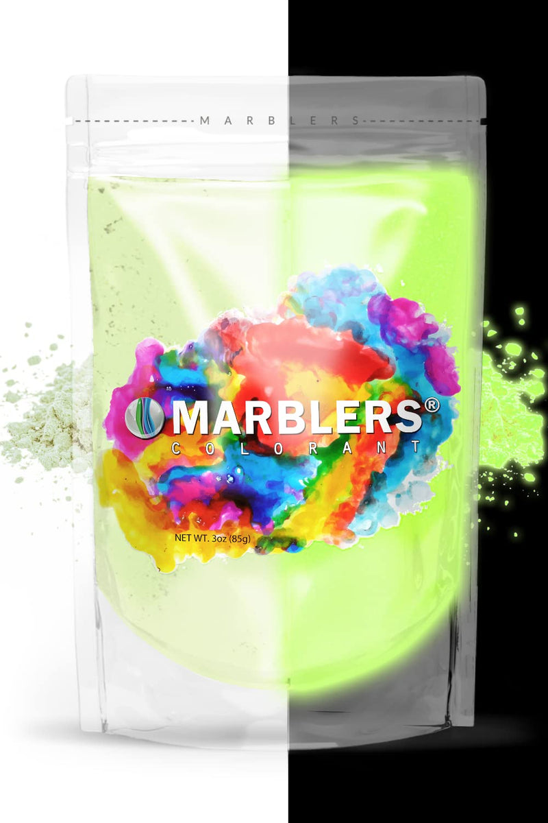 MARBLERS Glow-in-the-Dark Colorant 3oz (85g) [Glow Cream] | Luminous Pigment | Glow Powder | Non-Toxic | Great for DIY Craft Project | Epoxy, Resin, Nail Polish, Acrylic | Party supplies | Body Paint Glow Cream Glow 3oz (85g) - NewNest Australia