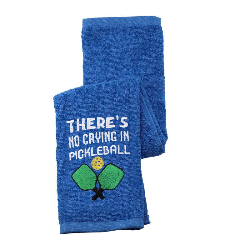 Pickleball Towel There's No Crying in Pickleball Player Embroidered Sports Teem Hand Towel Gift for Pickleball Player (No Crying in Pickleball) - NewNest Australia