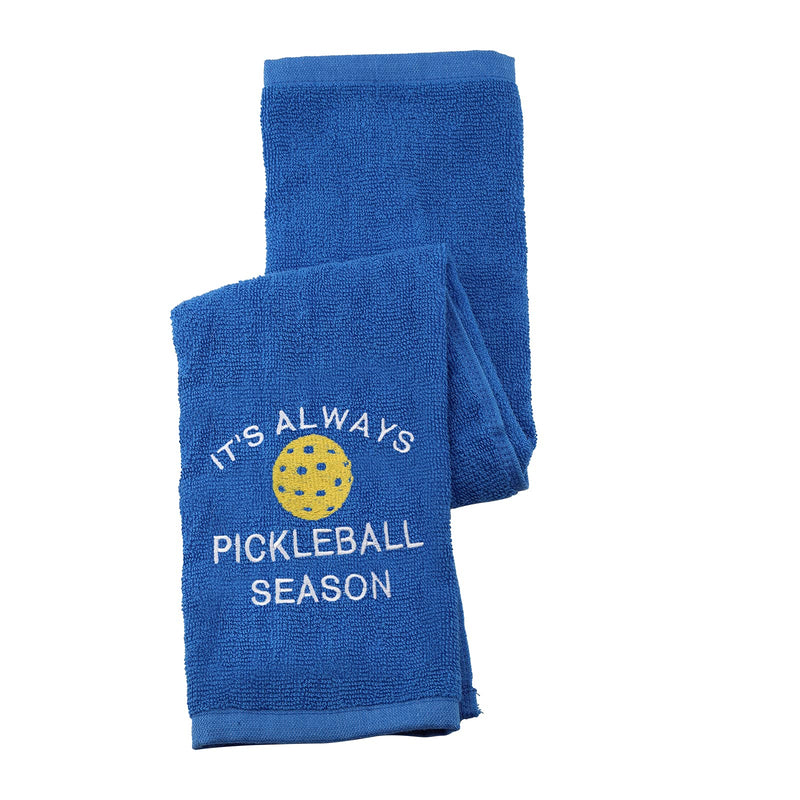 Pickleball Towel It's Always Pickleball Season Embroidered Sports Teem Hand Towel Gift for Pickleball Player (Pickleball Season Towel) - NewNest Australia