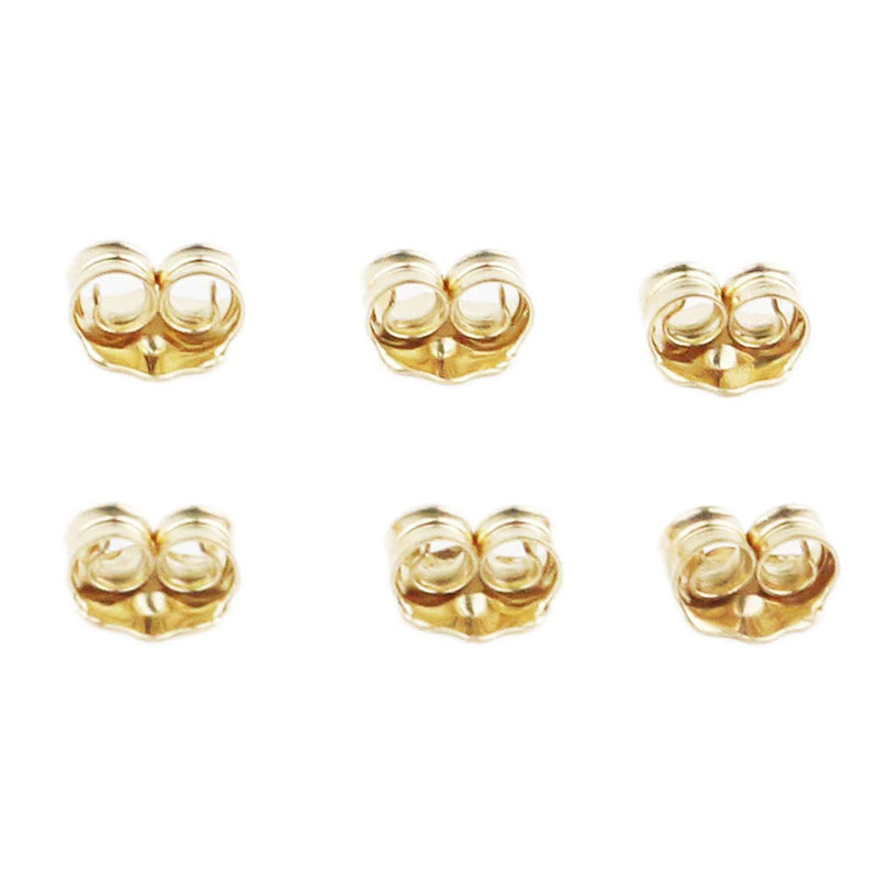 Orgrimmar 14K Gold Earring Back Yellow Ear Locking Earring Backs Replacements (3 Pairs) 3 pairs - NewNest Australia