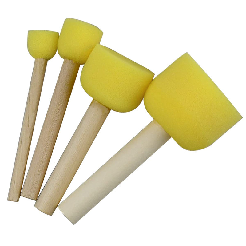 20 pcs Round Sponges Brush Set, 4 Sizes Paint Tools for Kids - NewNest Australia